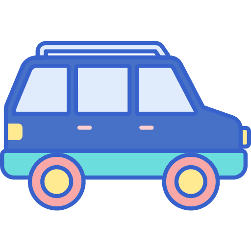 Suv transportation vehicle car icon