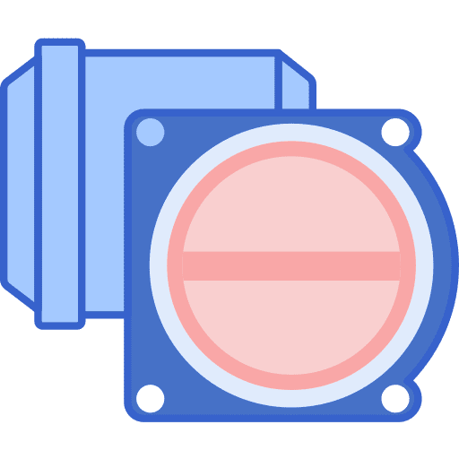 Throttle plate garage tools mechanic icon