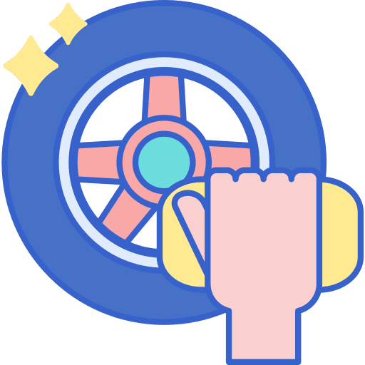 Tire car vehicle drive icon