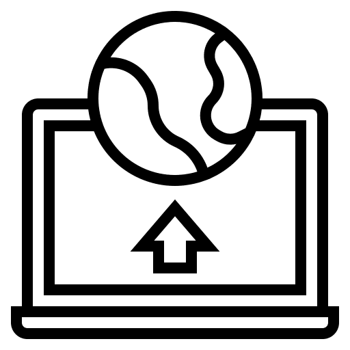 Deployment upload technology software icon