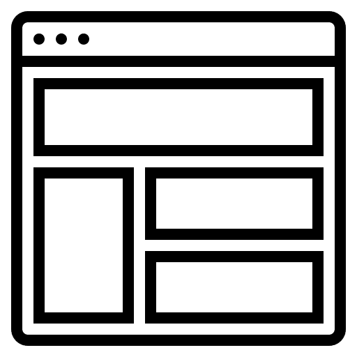 Layout ui browser webpage icon