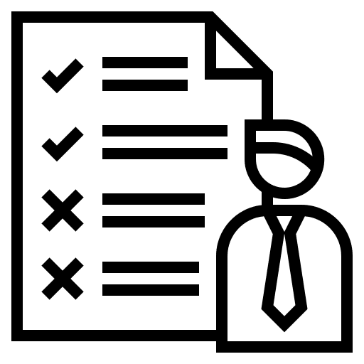 Requirement list interface software icon