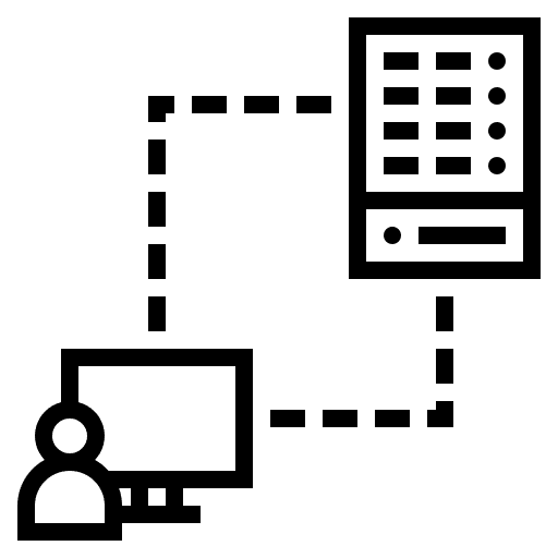 Server connection networking interface icon