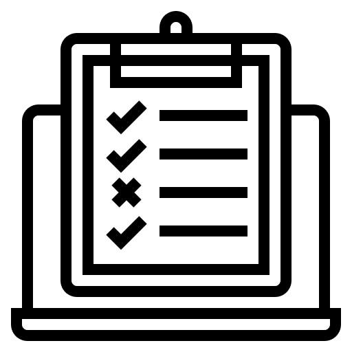 Testing requirement criteria checklist icon