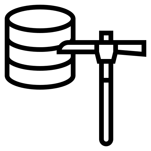 Mining development program interface icon