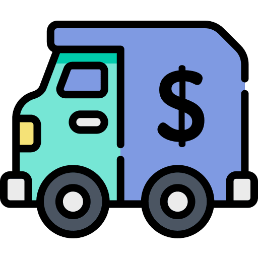 Armored truck vehicle armored truck automobile icon