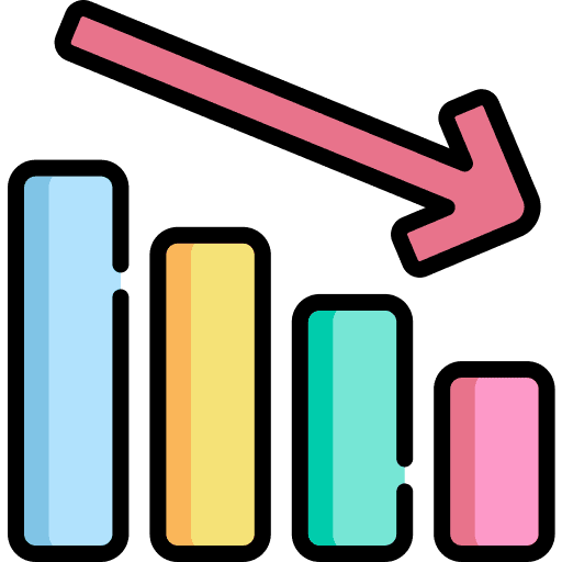 Bankruptcy business and finance insolvency bust icon