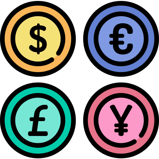 Exchange rate dollar exchange rate business and finance icon