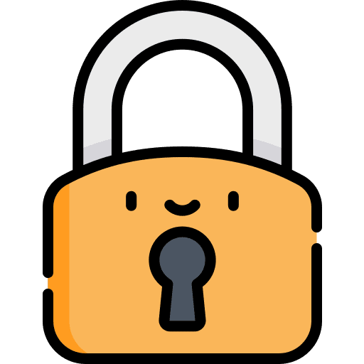 Padlock lock tools and utensils smileys icon