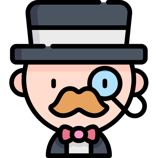 Rich man gentleman people man icon