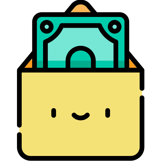 Salary money smileys envelope icon