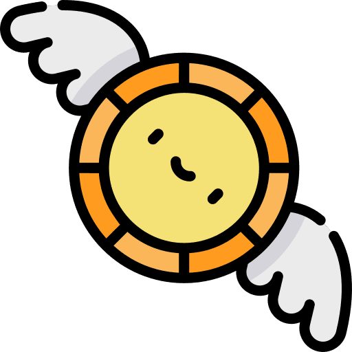 Flying money fly smileys dollar icon