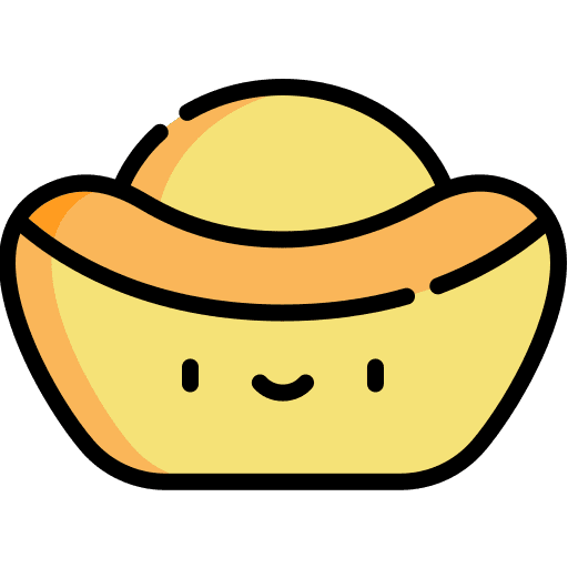 Gold ingot business and finance gold gold ingot icon