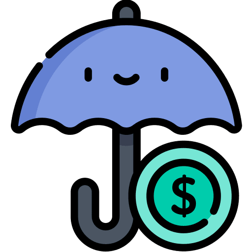 Insurance savings business and finance smileys icon