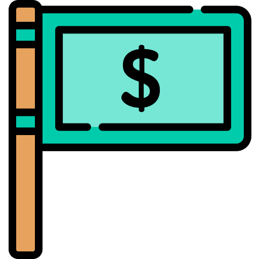 Money money flags dollar icon