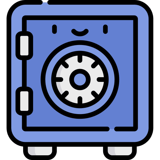 Safe box security closed safety box icon