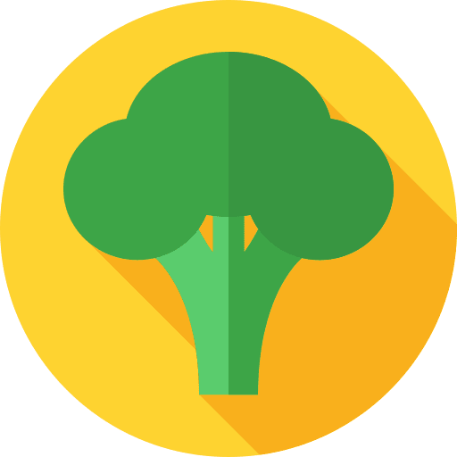 Broccoli organic healthy food food and restaurant icon