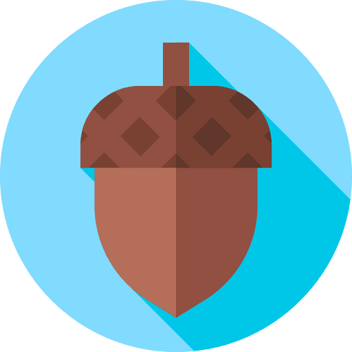 Oak oak vegetarian nut icon