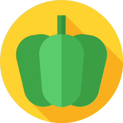 Pepper healthy food vegan food and restaurant icon
