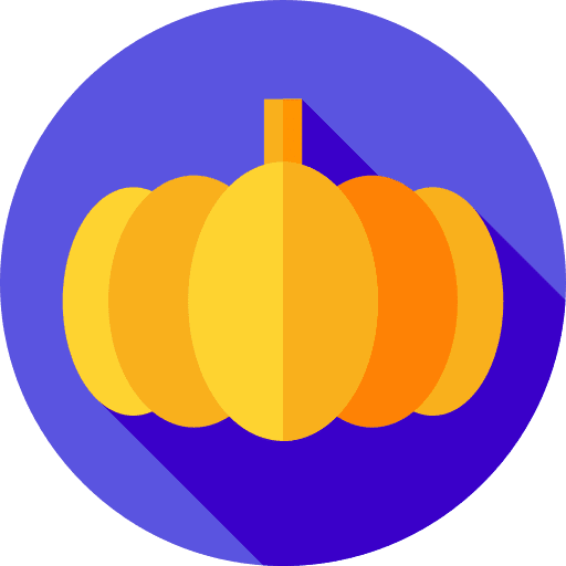 Pumpkin vegan vegetarian food and restaurant icon