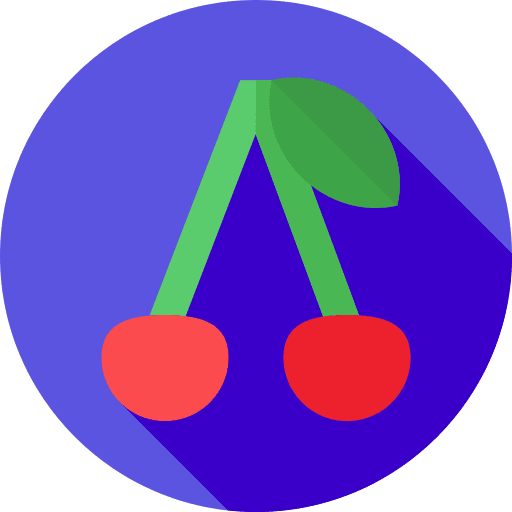 Cherry healthy food vegetarian food icon