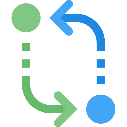 Arrows re circular multimedia option icon