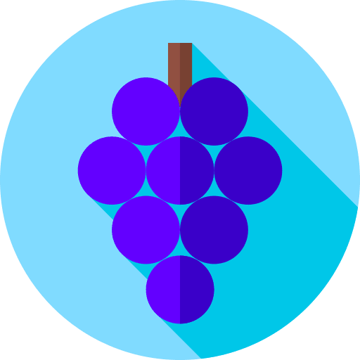 Grapes cereal fruits and vegetables food and restaurant icon