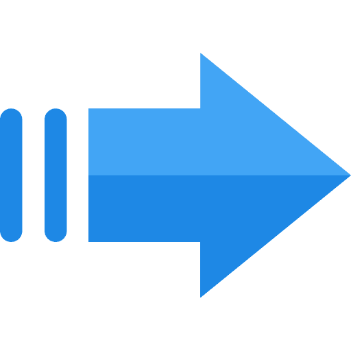 Right arrow interface arrowhead icon