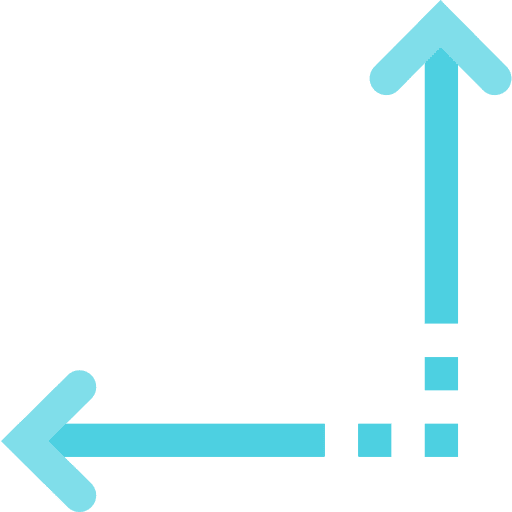 Angle ui pointing angle icon