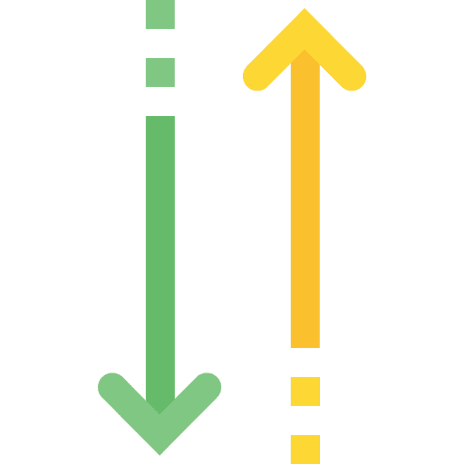 Two way signs two way double sided arrow icon