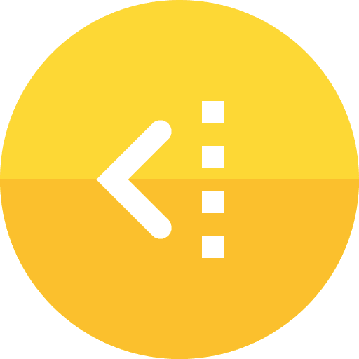 Back round previous circle icon