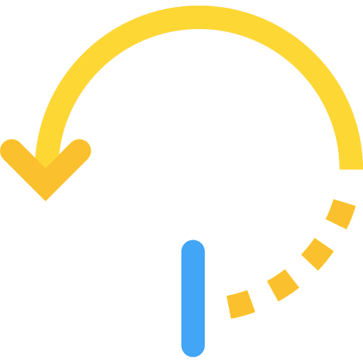 Repeat once circular repeat once arrow icon