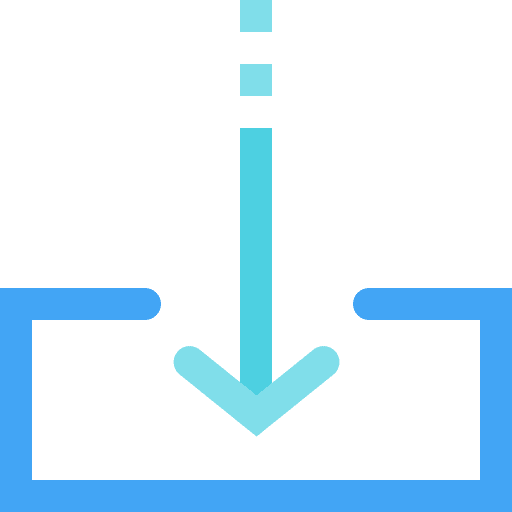 Download installer down arrow multimedia icon