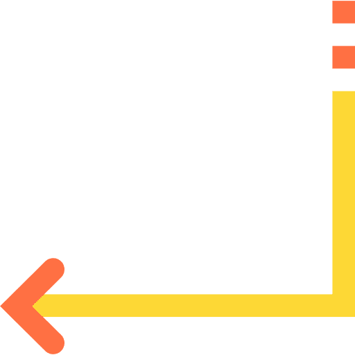 Enter submit direction arrow icon