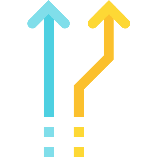 Parallel arrows ui interface icon