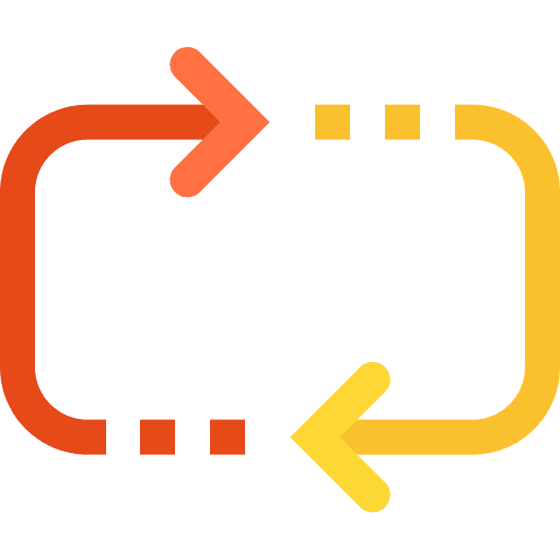 Repeat direction arrows ui icon