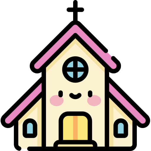 Church smiley religion buildings icon