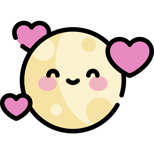 Honeymoon night moon love and romance icon