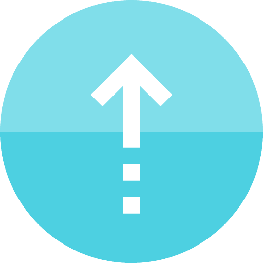 Up upgrade top arrows icon