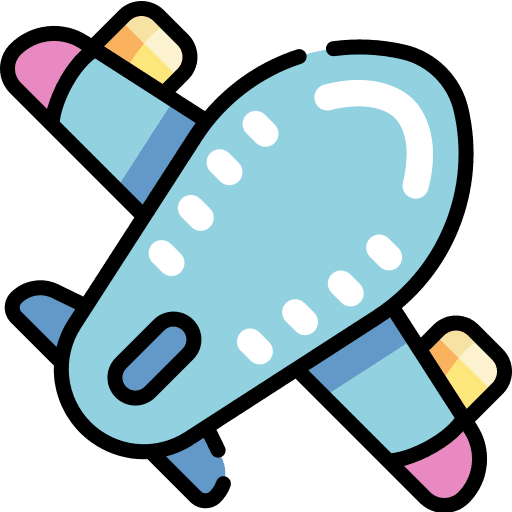 Airplane airport travel transport icon