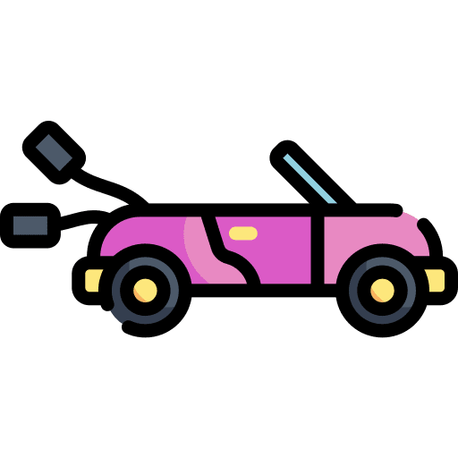 Car transport just married transportation icon