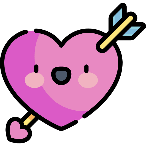 Heart arrow heart love and romance icon