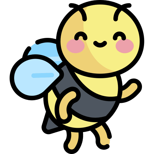 Bee honey bee fly icon