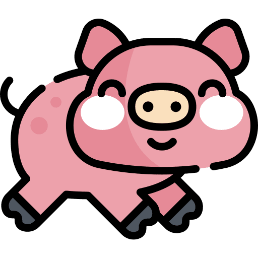 Pig animals animal kingdom food and restaurant icon