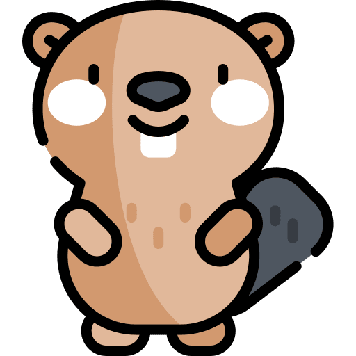 Beaver wild beaver animals icon