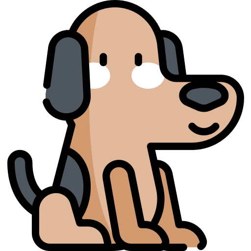 Dog animals pet bulldog icon