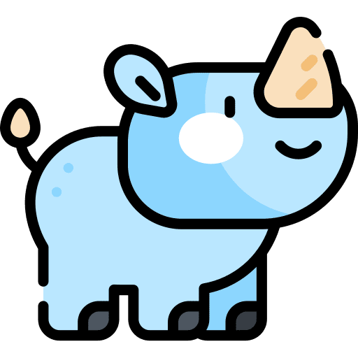 Rhinoceros wildlife mammal rhinoceros icon