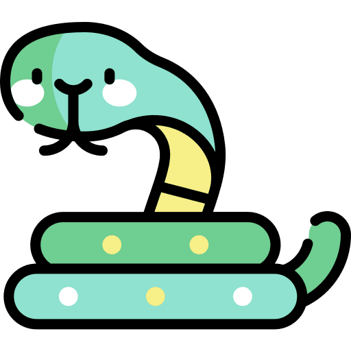 Snake zoo reptile cobra icon