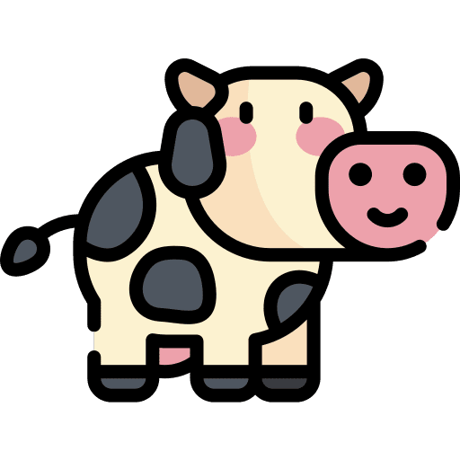 Cow animals mammal cow icon