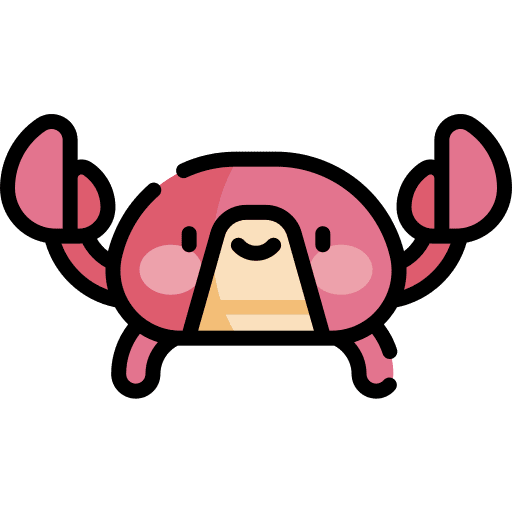 Crab crab crabs summertime icon